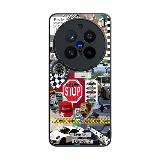 Limitless Ride back phone cover | glass case for vivo x200 pro
