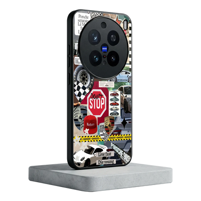 Limitless Ride vivo x200 pro mobile cover | shockproof glass phone case