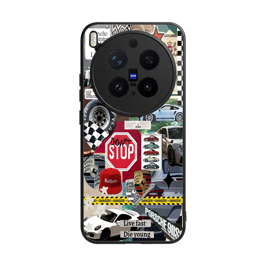 Limitless Ride back phone cover | glass case for vivo x300 pro