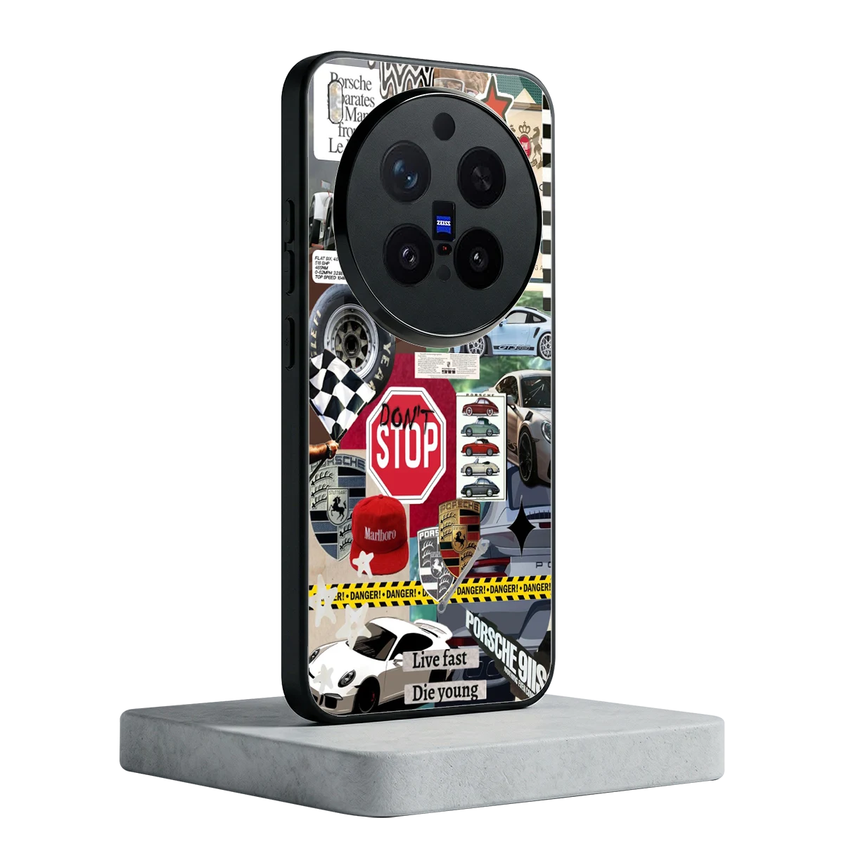 Limitless Ride vivo x300 pro mobile cover | shockproof glass phone case