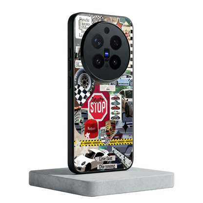 Limitless Ride vivo x300 pro mobile cover | shockproof glass phone case