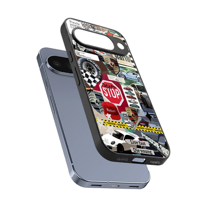 Limitless Ride sleek google pixel 10 cover with tempered glass back and TPU edges