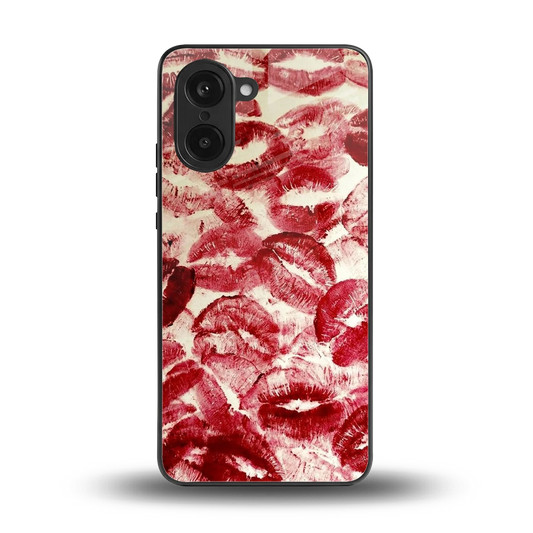 Lip Glam back phone cover | glass case for oneplus nord ce5 5g