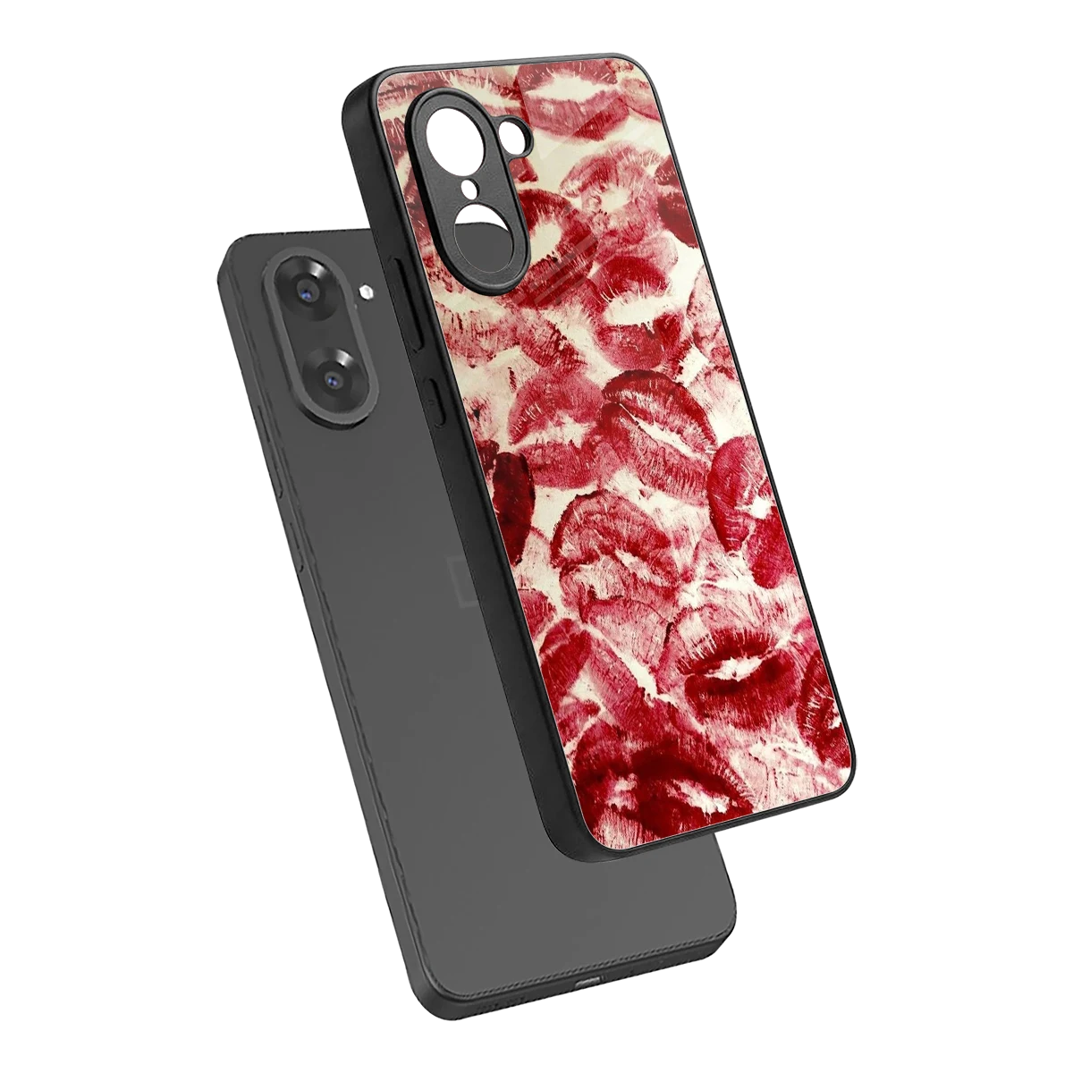 Lip Glam sleek oneplus nord ce5 5g cover with tempered glass back and TPU edges