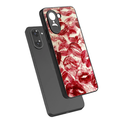 Lip Glam sleek oneplus nord ce5 5g cover with tempered glass back and TPU edges