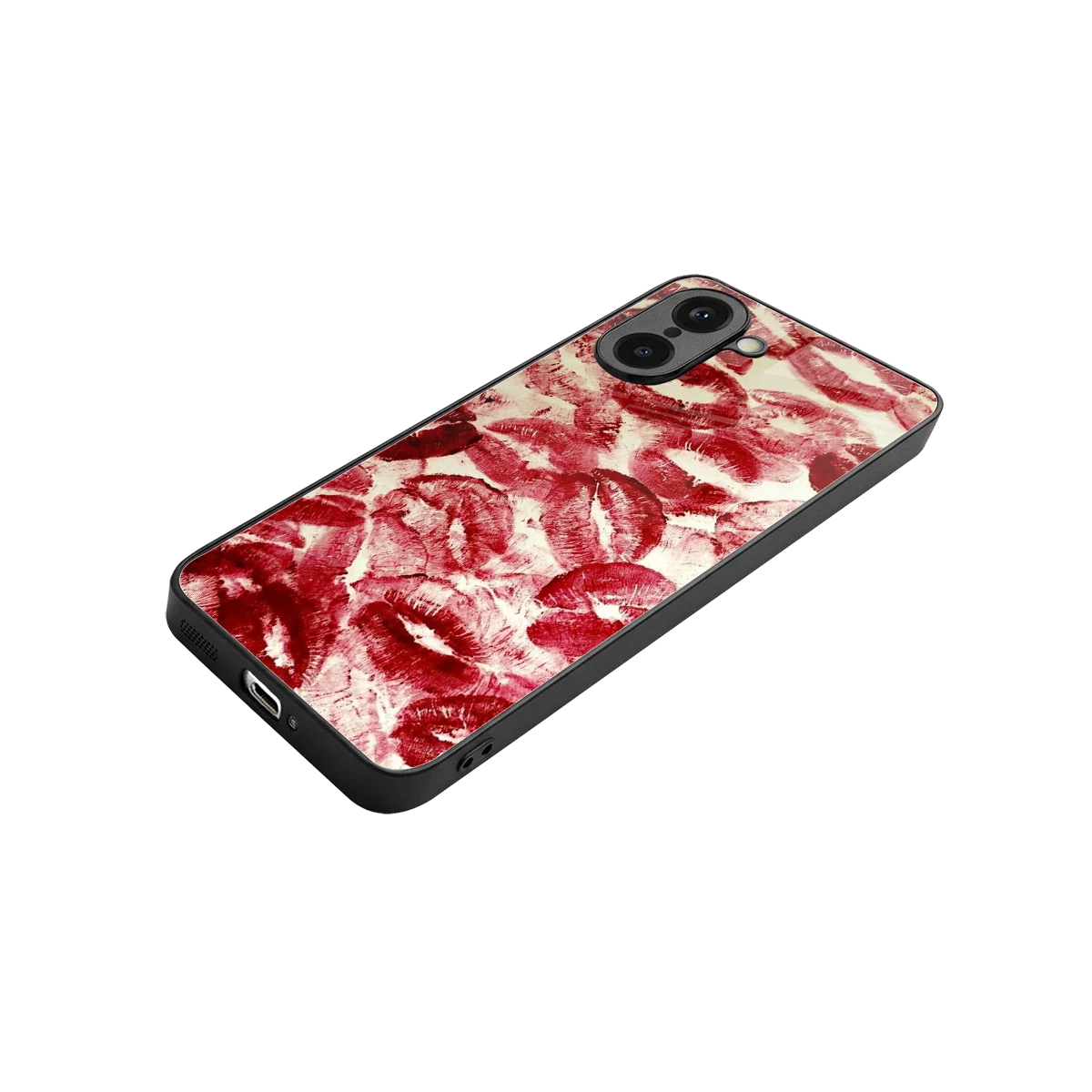 Lip Glam stylish phone case for oneplus nord ce5 5g | glossy glass and slim fit