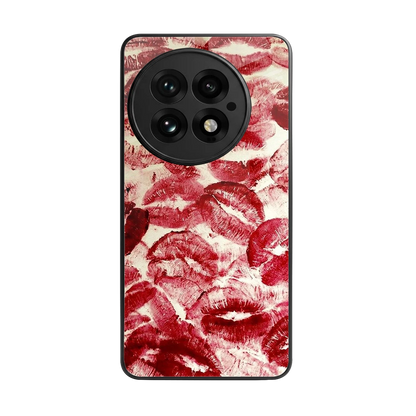 Lip Glam back phone cover | glass case for oneplus 13