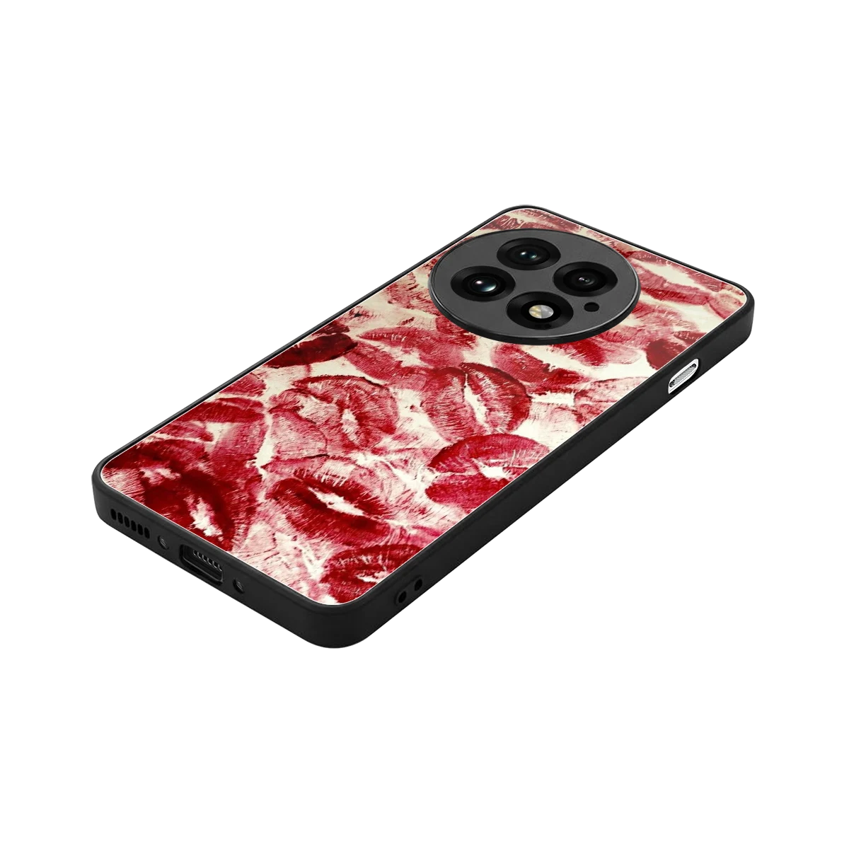 Lip Glam stylish phone case for oneplus 13 | glossy glass and slim fit