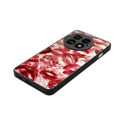 Lip Glam stylish phone case for oneplus 13 | glossy glass and slim fit