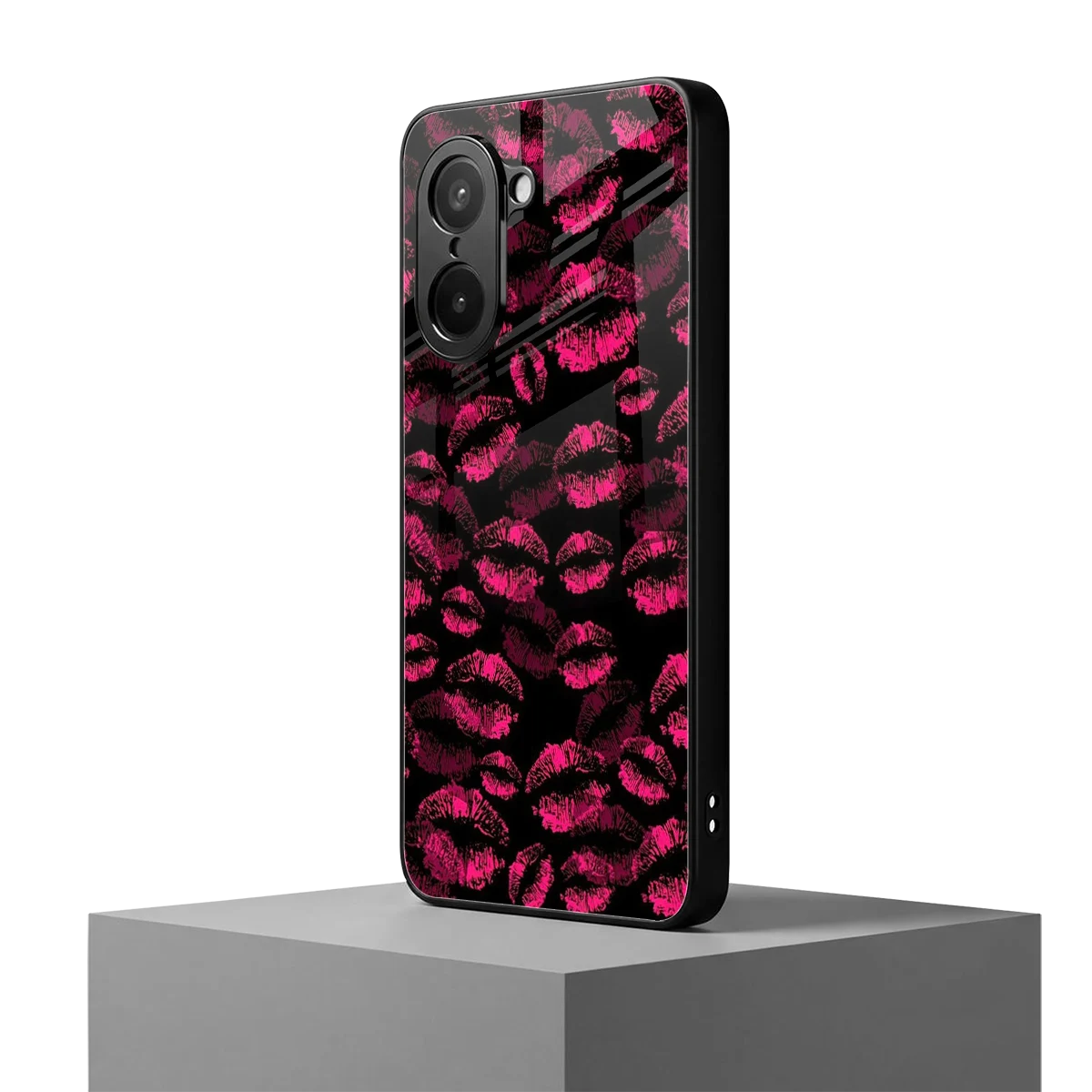 Lip Glam Black oneplus nord ce5 5g mobile cover | shockproof glass phone case