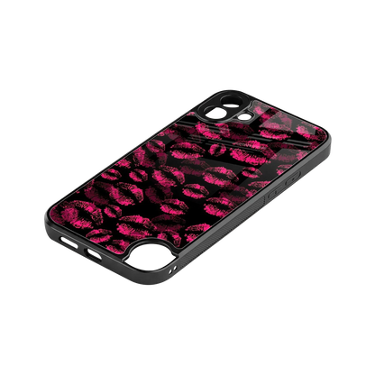 Lip Glam Black stylish phone case for cmf nothing phone 1 | glossy glass and slim fit