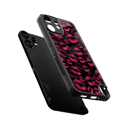Lip Glam Black sleek cmf nothing phone 2 pro cover with tempered glass back and TPU edges