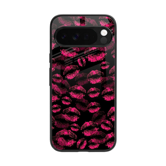 Lip Glam Black back phone cover | glass case for google pixel 10 pro xl