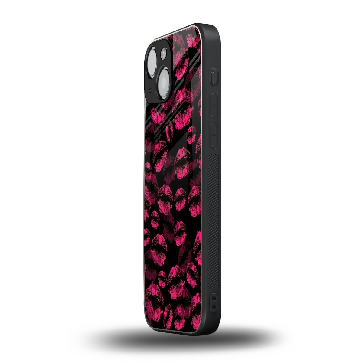 Lip Glam Black iphone 12 mini mobile cover | shockproof glass phone case