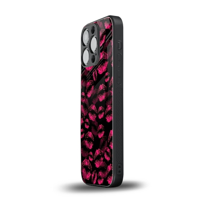 Lip Glam Black iphone 13 pro mobile cover | shockproof glass phone case