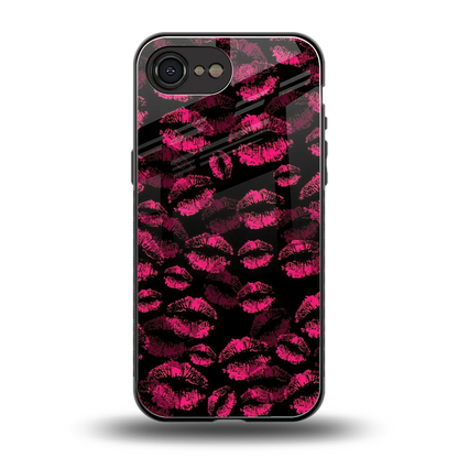 Lip Glam Black back phone cover | glass case for iphone 17e