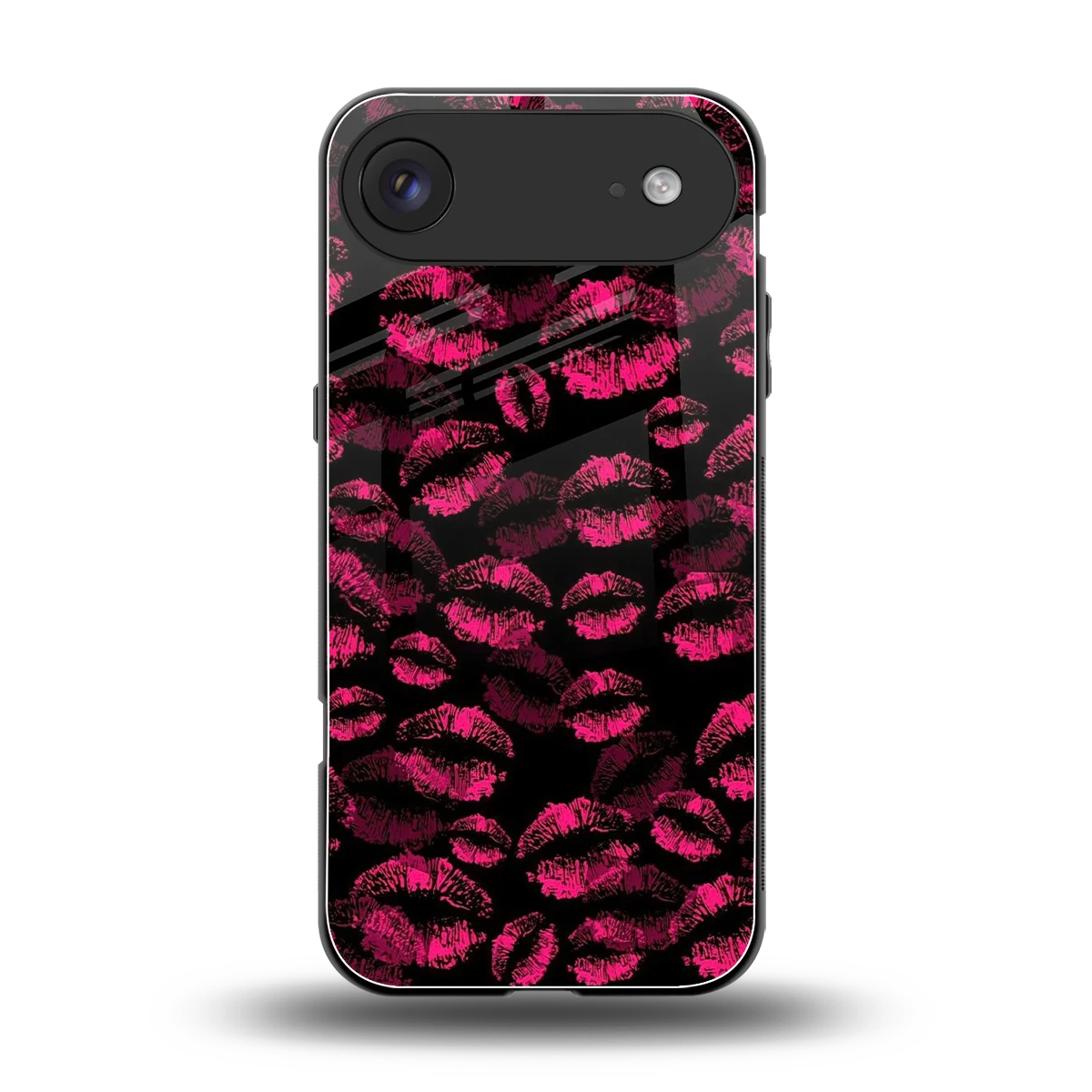 Lip Glam Black back phone cover | glass case for iphone air
