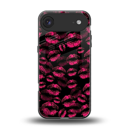 Lip Glam Black back phone cover | glass case for iphone air