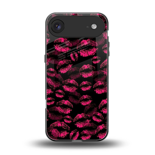 Lip Glam Black back phone cover | glass case for iphone air