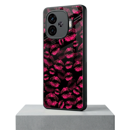 Lip Glam Black iqoo neo 10r 5g mobile cover | shockproof glass phone case