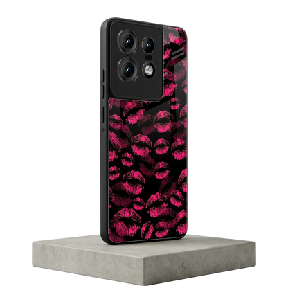 Lip Glam Black motorola edge 50 pro mobile cover | shockproof glass phone case