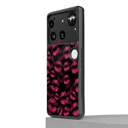 Lip Glam Black nothing phone 3 mobile cover | shockproof glass phone case