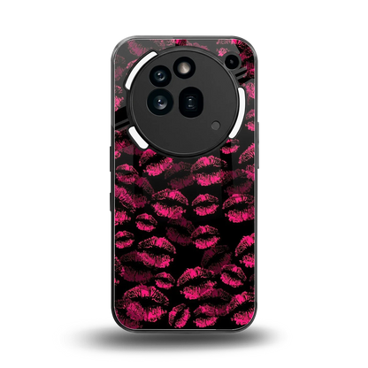 Lip Glam Black back phone cover | glass case for nothing phone 3a pro