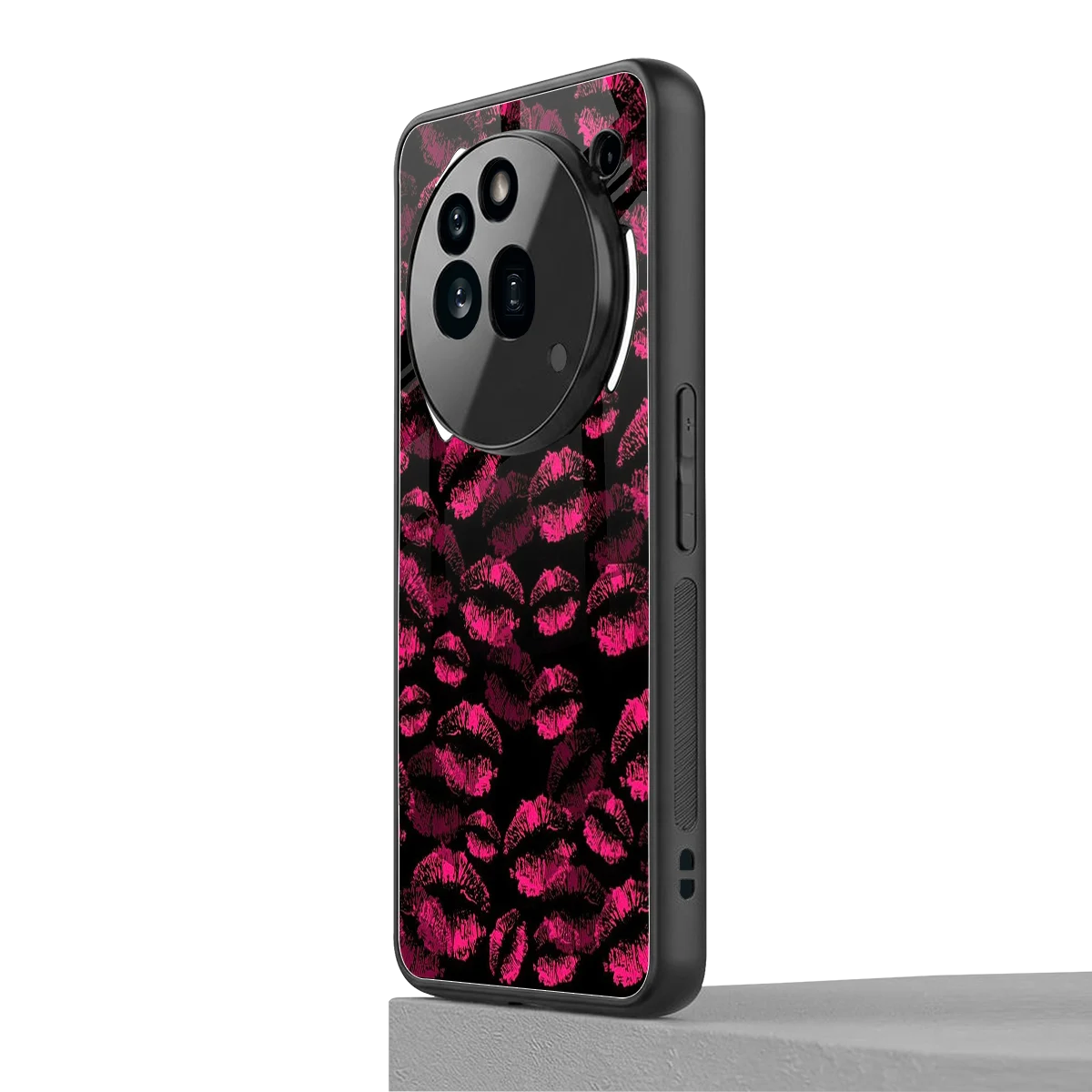 Lip Glam Black nothing phone 3a pro mobile cover | shockproof glass phone case
