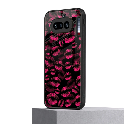 Lip Glam Black nothing phone 4a mobile cover | shockproof glass phone case