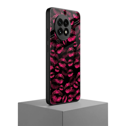 Lip Glam Black oneplus 13r mobile cover | shockproof glass phone case