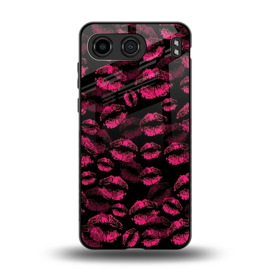 Lip Glam Black back phone cover | glass case for oneplus nord 4