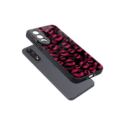 Lip Glam Black sleek oneplus nord 5 cover with tempered glass back and TPU edges
