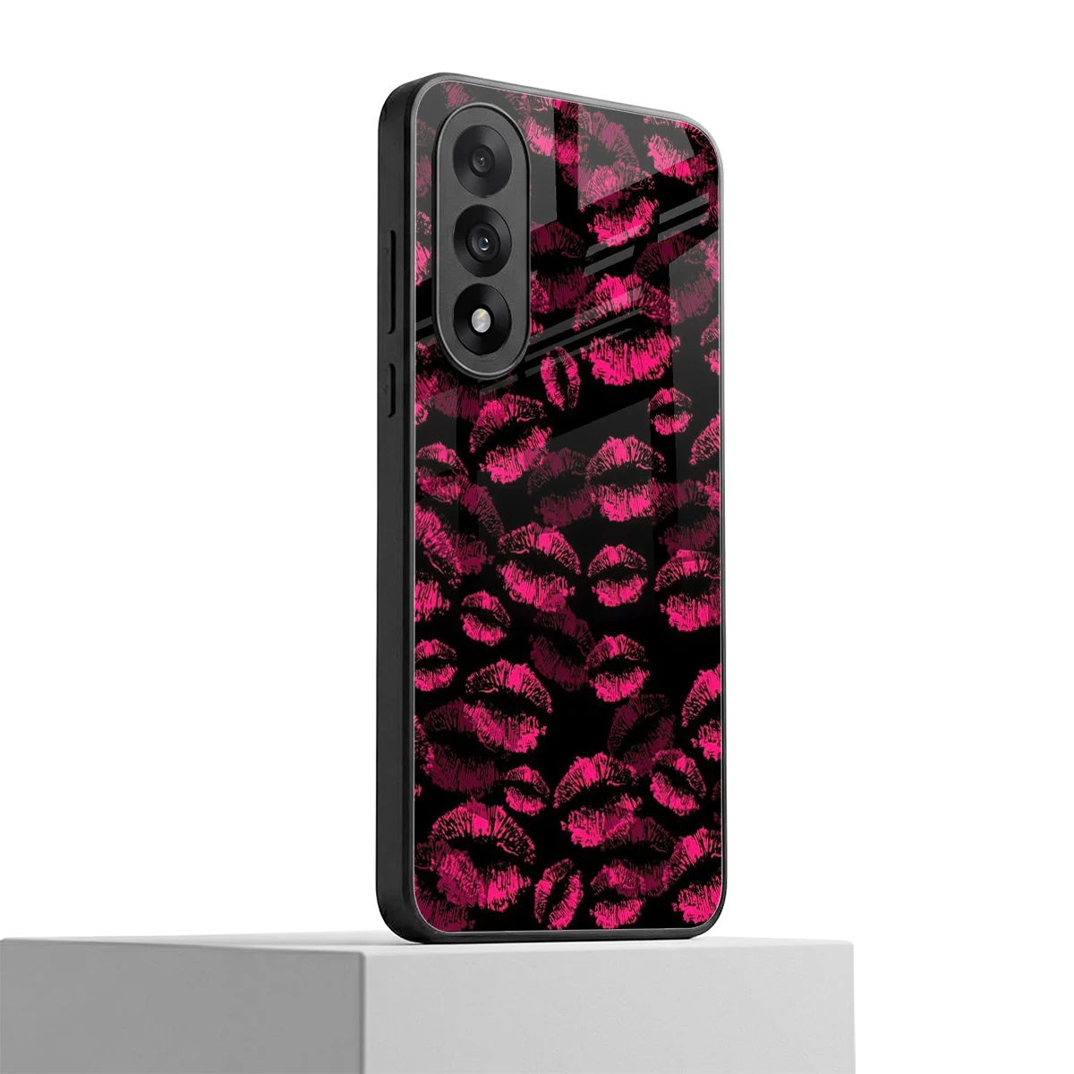 Lip Glam Black oneplus nord 5 mobile cover | shockproof glass phone case