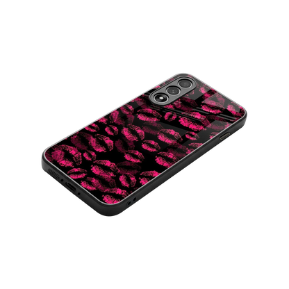 Lip Glam Black stylish phone case for oneplus nord 5 | glossy glass and slim fit