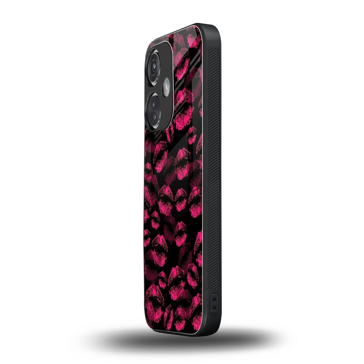 Lip Glam Black oneplus nord ce 3 mobile cover | shockproof glass phone case