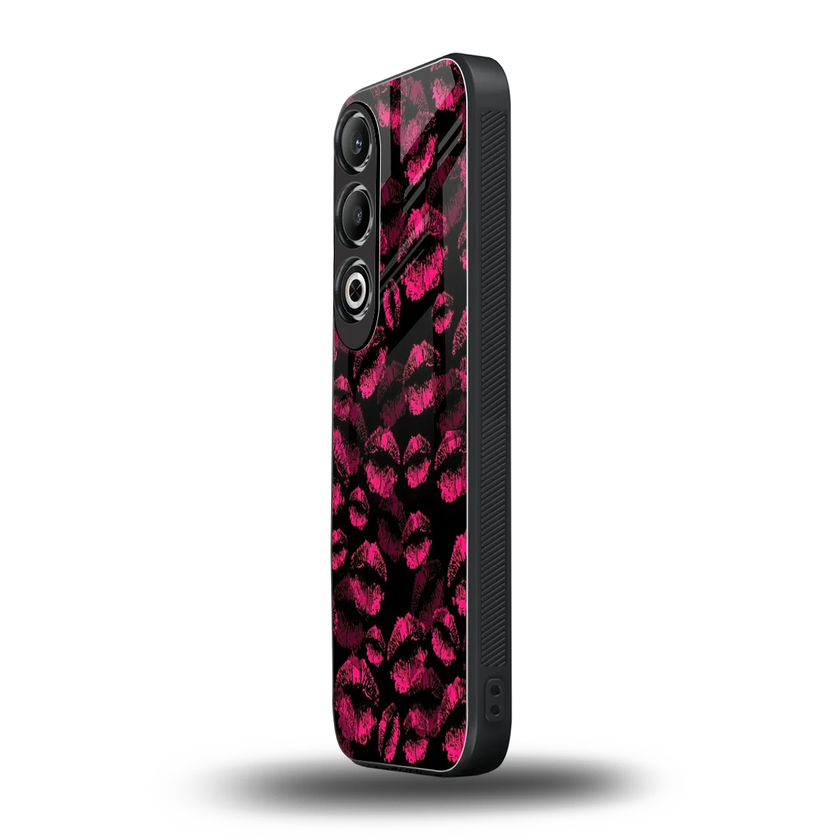 Lip Glam Black oneplus nord ce 4 mobile cover | shockproof glass phone case