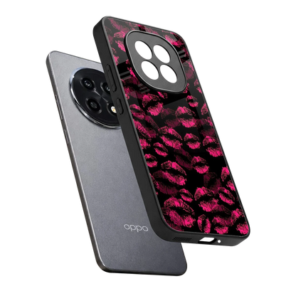 Lip Glam Black sleek oppo f29 pro 5g cover with tempered glass back and TPU edges