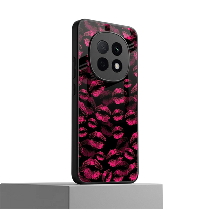 Lip Glam Black oppo f29 pro 5g mobile cover | shockproof glass phone case