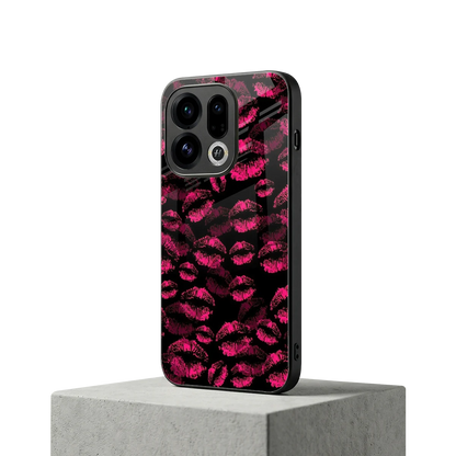 Lip Glam Black oppo find x9 mobile cover | shockproof glass phone case