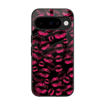 Lip Glam Black back phone cover | glass case for google pixel 10