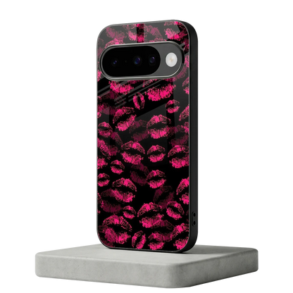 Lip Glam Black google pixel 10 mobile cover | shockproof glass phone case
