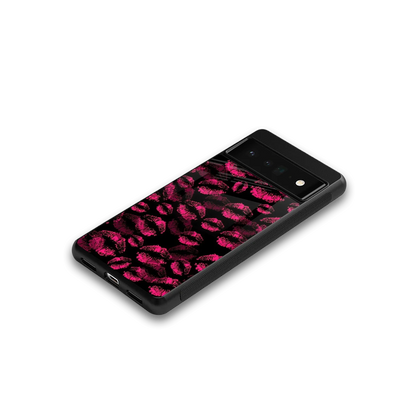 Lip Glam Black google pixel 6 pro mobile cover | shockproof glass phone case