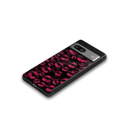Lip Glam Black google pixel 7 mobile cover | shockproof glass phone case