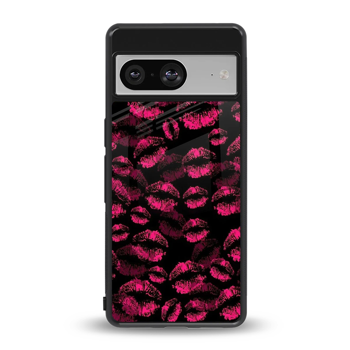 Lip Glam Black back phone cover | glass case for google pixel 8