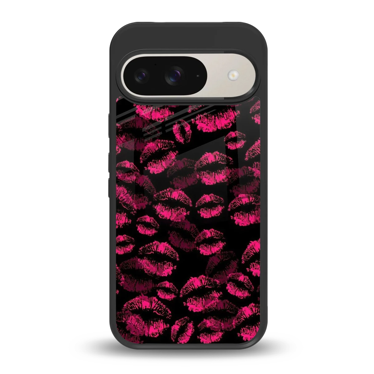 Lip Glam Black back phone cover | glass case for google pixel 9