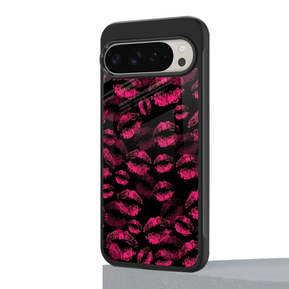 Lip Glam Black google pixel 9 pro xl mobile cover | shockproof glass phone case