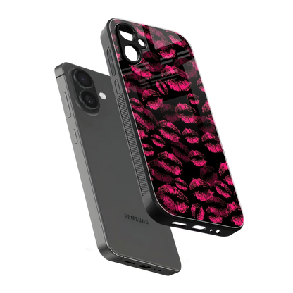 Lip Glam Black sleek samsung galaxy a06 5g cover with tempered glass back and TPU edges