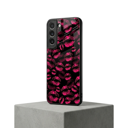 Lip Glam Black samsung galaxy s22 mobile cover | shockproof glass phone case