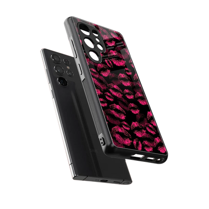 Lip Glam Black sleek samsung galaxy s25 ultra cover with tempered glass back and TPU edges
