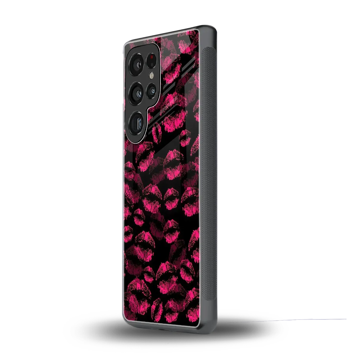 Lip Glam Black samsung galaxy s25 ultra mobile cover | shockproof glass phone case